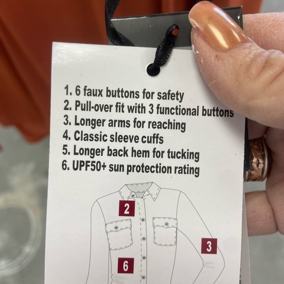 cowgirl tuff breathe collection pullover button up - Picture 3 of 4